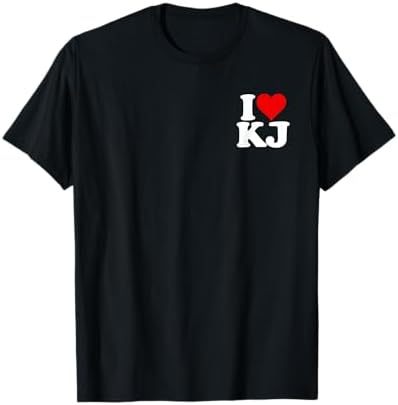 Amazon.com: I LOVE HEART JB J.B. INITIALS MONOGRAM T-Shirt